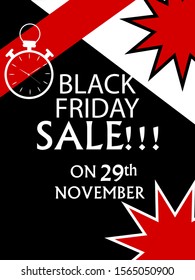 easy to edit vector illustration of Black Friday Sale Promotion advertisement banner template background