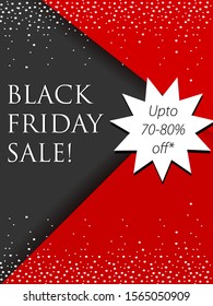 easy to edit vector illustration of Black Friday Sale Promotion advertisement banner template background