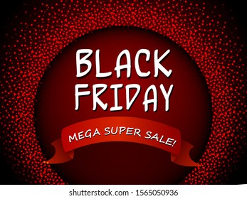 easy to edit vector illustration of Black Friday Sale Promotion advertisement banner template background