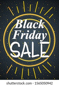 easy to edit vector illustration of Black Friday Sale Promotion advertisement banner template background