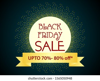 easy to edit vector illustration of Black Friday Sale Promotion advertisement banner template background