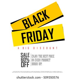 easy to edit vector illustration of Black Friday Sale and Promotion offer banner
