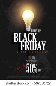 easy to edit vector illustration of Black Friday Sale and Promotion offer banner