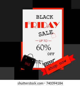 easy to edit vector illustration of Black Friday Sale and Promotion offer banner
