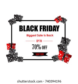 easy to edit vector illustration of Black Friday Sale and Promotion offer banner
