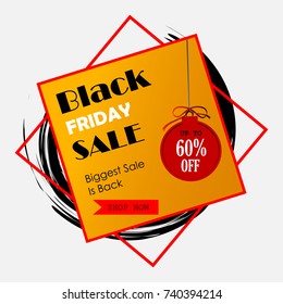 easy to edit vector illustration of Black Friday Sale and Promotion offer banner