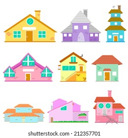 easy to edit vector illustration of Building Icon Collection