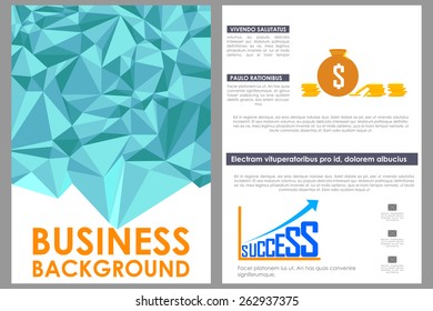 easy to edit vector illustration of business brochure design