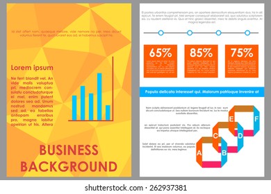 easy to edit vector illustration of business brochure design