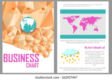 easy to edit vector illustration of business brochure design