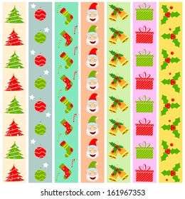 easy to edit vector illustration of Christmas Decoration Boarder