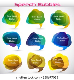 easy to edit vector illustration of colorful Chat bubble