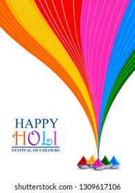 easy to edit vector illustration of Colorful Happy Hoil background for festival of colors in India easy to edit vector illustration of Colorful Happy Hoil background for festival of colors in India