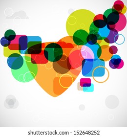 easy to edit vector illustration of colorful abstract background