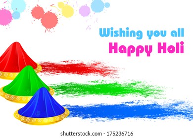 easy to edit vector illustration of colorful Hoil background