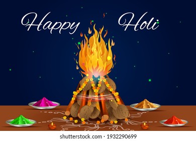 easy to edit vector illustration of Colorful background for festival of colors Holi celebrated in India