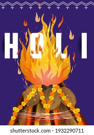 easy to edit vector illustration of Colorful background for festival of colors Holi celebrated in India