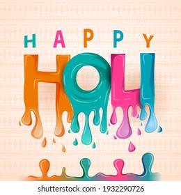 fácil de editar ilustración vectorial de fondo colorido para festival de colores celebrado en India