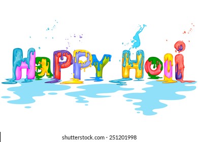 easy to edit vector illustration of colorful Holi background