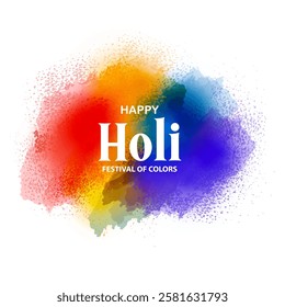 easy to edit vector illustration of Colorful background for festival of colors Holi celebrated in India