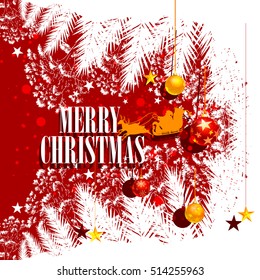 easy to edit vector illustration of decoration for Merry Christmas holiday celebration