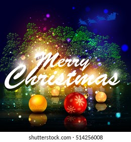 easy to edit vector illustration of decoration for Merry Christmas holiday celebration