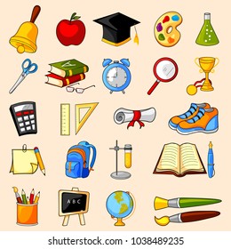 easy to edit vector illustration of education object icon on isolated background