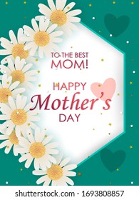 easy to edit vector illustration of floral greetings card design for Happy Mother's Day celebration