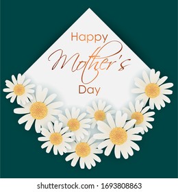 easy to edit vector illustration of floral greetings card design for Happy Mother's Day celebration