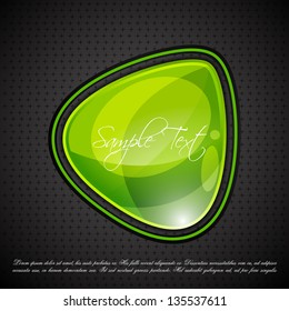 easy to edit vector illustration of glossy chat bubble