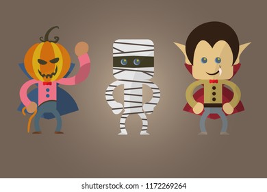 easy to edit vector illustration of Halloween character