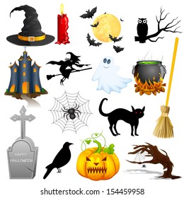 easy to edit vector illustration of Halloween Object