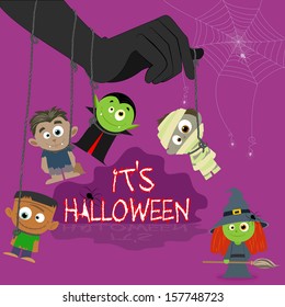 easy to edit vector illustration of Halloween character