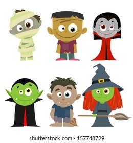 easy to edit vector illustration of Halloween character
