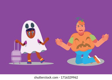 Easy to edit vector illustration of Halloween character