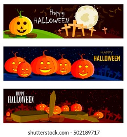 easy to edit vector illustration of Halloween theme background