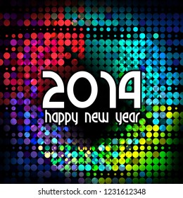 easy to edit vector illustration of Happy New Year 2019 wishes seasonal greeting background