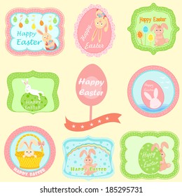 easy to edit vector illustration of Happy Easter design element