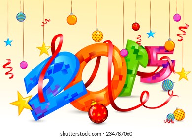 easy to edit vector illustration of Happy New Year