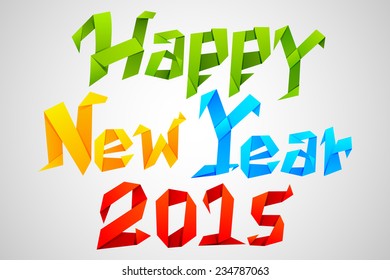 easy to edit vector illustration of Happy New Year