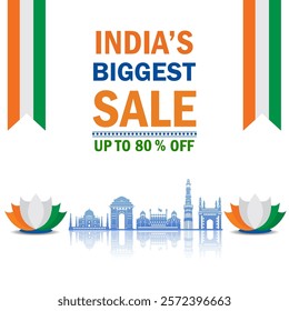 easy to edit vector illustration of Happy Republic Day of India tricolor background for 26 January