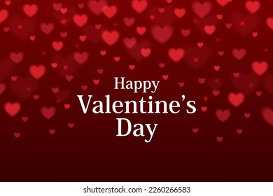 easy to edit vector illustration of heart shape in romantic love background for Happy Valentine's Day party brochure, greeting card, flyer, banner template