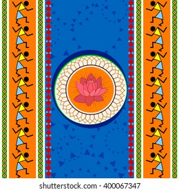 easy to edit vector illustration of Indian Art background