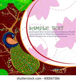 easy to edit vector illustration of Indian Art background