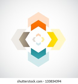 easy to edit vector illustration of infographic background