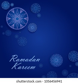 easy to edit vector illustration of Islamic celebration background with text Ramadan Kareem