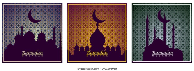 easy to edit vector illustration of Islamic celebration background with text Ramadan Kareem