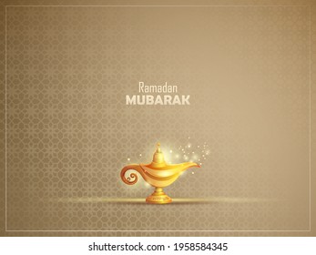 easy to edit vector illustration of Islamic celebration background with text Ramadan Kareem