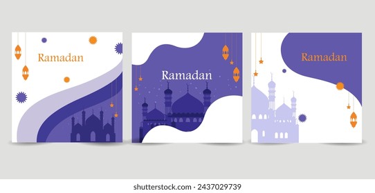 easy to edit vector illustration of Islamic celebration background with text Ramadan Kareem
