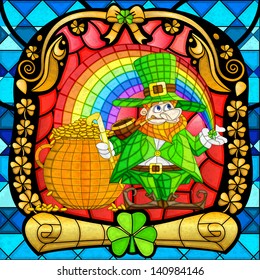 easy to edit vector illustration of Leprachun for Saint Patrick's Day